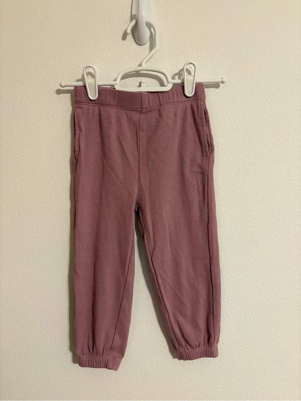 Hanna Anderson Mauve Ribbed Jogger Pants 3T